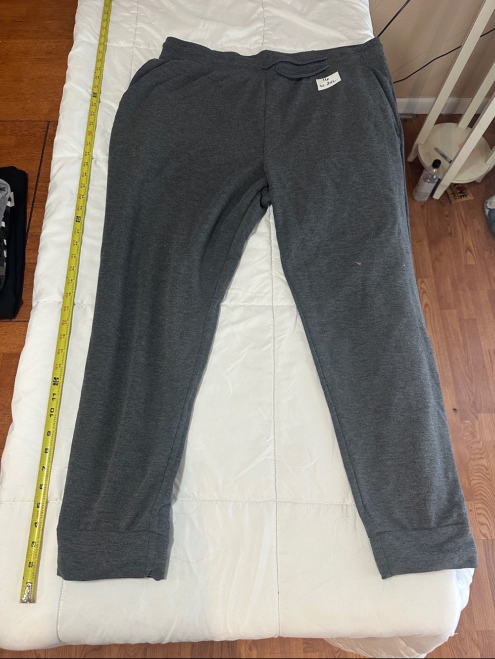 Athletic Works Charcoal Gray Jogger Pants #16